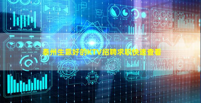 泰州生意好的KTV招聘求职快速查看
